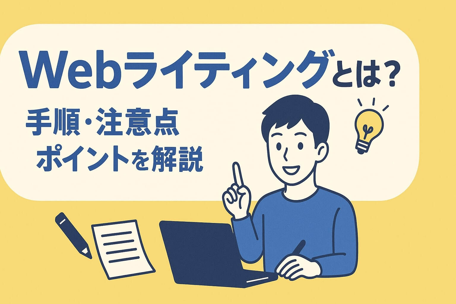 Webライティングとは？のアイキャッチ画像