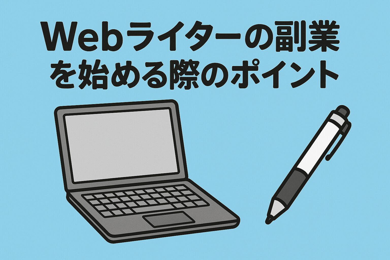Webライターの副業を始める際のポイントの画像