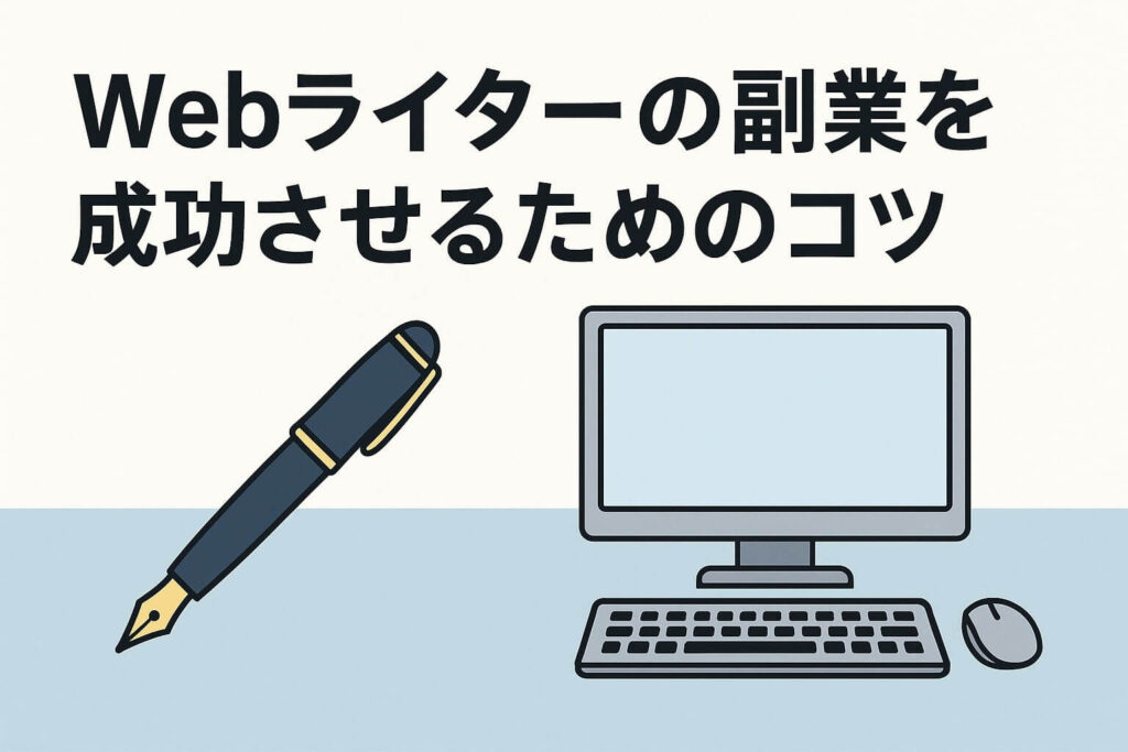 Webライターの副業を成功させるためのコツ の画像