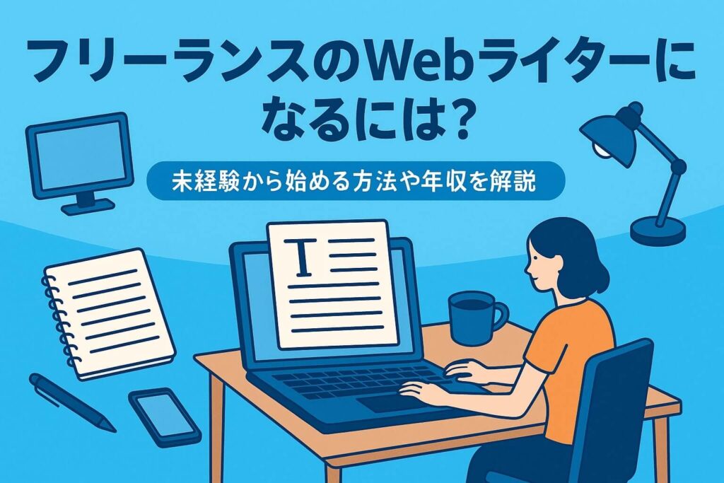 フリーランスのWebライターになるには？ のアイキャッチ画像